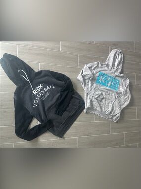 Rox Volleyball Women's Black and Grey Hoodies